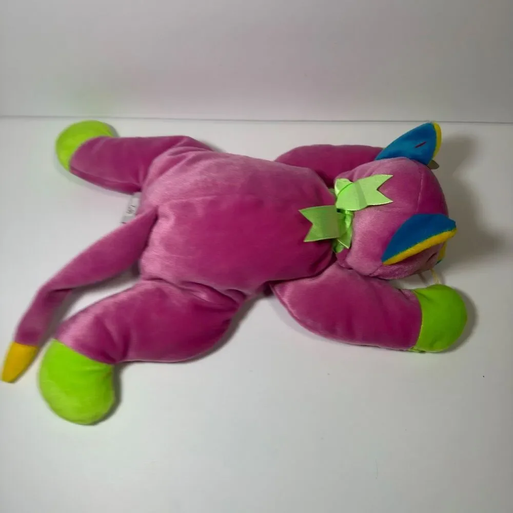 Vintage 1998 Ty Pillow Pals MEOW Pink Cat Plush 14